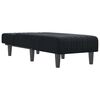 vidaXL Chaise Longue in Velluto Nero