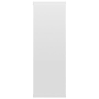 vidaXL Mensole a Muro Bianco Lucido 104x20x58,5cm in Legno Multistrato