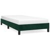 vidaXL Giroletto senza Materasso Verde Scuro 100x200 cm in Velluto