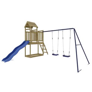 vidaXL Set da Gioco da Esterno in Legno di Pino Impregnato