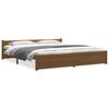 vidaXL Giroletto senza Materaso Ambra in Legno Massello 200x200 cm