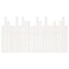 vidaXL Testiera da Parete Bianca 146,5x3x80 cm Legno Massello di Pino