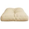 vidaXL Cuscino per Pallet Beige 70x40x12 cm in Tessuto