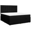 vidaXL Giroletto a Molle con Materasso Nero 180x200 cm in Tessuto