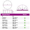 vidaXL Dome Piscina Blu 592 x 590 x 275 cm