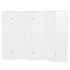 vidaXL Paravento Pieghevole 6 Ante Stile Giapponese 240x170cm Bianco
