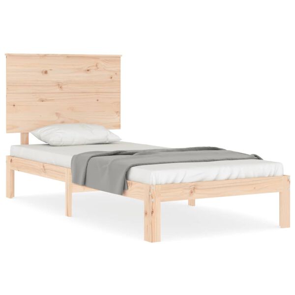 vidaXL Giroletto senza Materasso 100x200 cm in Legno Massello di Pino
