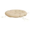 vidaXL Cuscino Rotondo Beige &Oslash; 100x11 cm in Tessuto Oxford