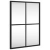 vidaXL Specchio da Parete Nero 30x40 cm Rettangolare in Ferro