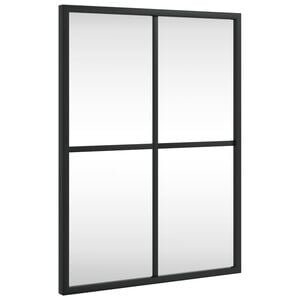 vidaXL Specchio da Parete Nero 30x40 cm Rettangolare in Ferro