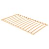 vidaXL Base a doghe Marrone 100 x 190 cm Legno massello di faggio