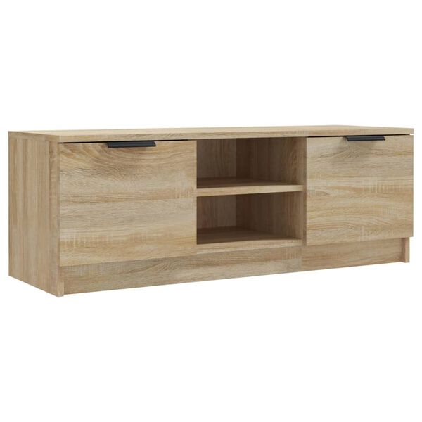 vidaXL Mobile Porta TV Rovere Sonoma 102x35x36,5 cm Legno Multistrato