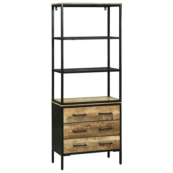 vidaXL Credenza Marrone 70 x 35 x 180 cm Legno di mango massello