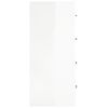 vidaXL Credenza con 4 Cassetti 60x30,5x71 cm Bianco lucido