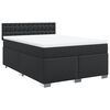 vidaXL Giroletto a Molle con Materasso Nero 140x200 cm in Similpelle