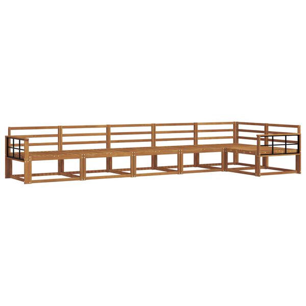 vidaXL Set di divani da esterno 6 pcs Naturale