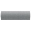 vidaXL Cuscini Decorativi 2pz Grigio Chiaro Ø15x50 cm in Tessuto