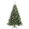 vidaXL Albero di Natale artificiale con 300 LED Verde 180 cm PE e PVC