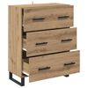 vidaXL Credenza con cassetto Rovere artigianale 69,5 x 34 x 90 cm