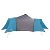 vidaXL Tenda Tipi con tetto Blu e Grigio 492 x 492 x 275 cm Tessuto