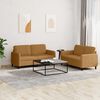vidaXL Set di Divani 2 pz Marrone in Velluto