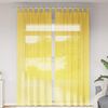 vidaXL Tende in Voile con Passanti 2 pz Giallo 140x260 cm