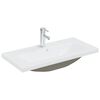 vidaXL Mobile con Lavabo Integrato Bianco in Legno Multistrato