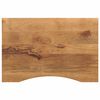 vidaXL Piano Scrivania con Curva 90x50x2,5 cm Massello Grezzo di Mango