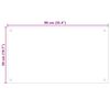 vidaXL Paraschizzi per Cucina Color Latte 90x50 cm in Vetro Temperato