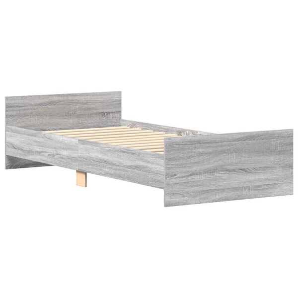 vidaXL Giroletto Grigio Sonoma 100x200 cm in Legno Multistrato