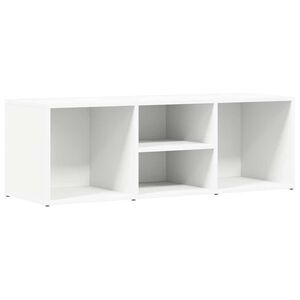 vidaXL Scarpiera con Panchina Bianca 102x35x35 cm in Legno Multistrato