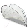 vidaXL Dome Piscina Grigio e arancione 430 x 430 x 210 cm