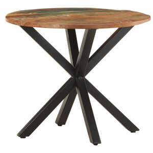 vidaXL Tavolino di Servizio 68x68x56 cm in Legno Massello di Recupero