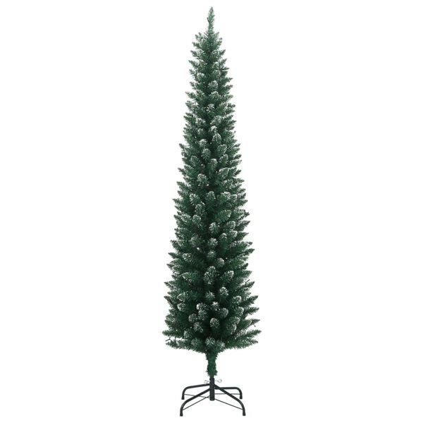 vidaXL Albero di Natale Artificiale Sottile con 300 LED 210 cm