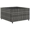 vidaXL Set Divani da Giardino 11 pz con Cuscini in Polyrattan Grigio