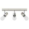 vidaXL Faretto da soffitto Nickel spazzolato 38 x 6.5 x 11.5 cm