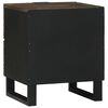vidaXL Armadio da Notte Noce 40 x 33 x 46 cm Legno massello di acacia