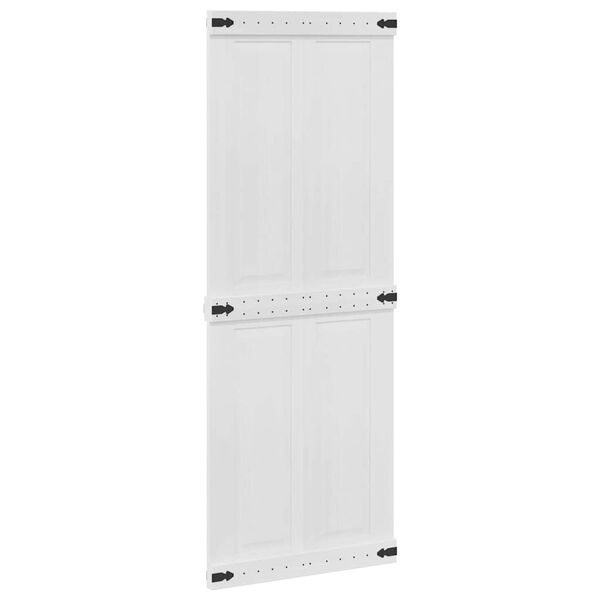 vidaXL Porta Corona Bianco 80 x 210 cm Legno multistrato