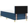 vidaXL Letto a Sorgente LED con materasso Blu 80 x 200 cm Tessuto