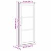 vidaXL Porta Frontale Bianco PVC