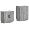 vidaXL Set di Armadi da Bagno da 2 Pezzi HOORN Sonoma grigio