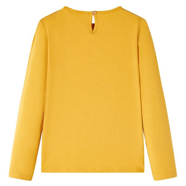 Maglietta da Bambina a Maniche Lunghe Ocra 128