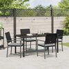 vidaXL Set da Pranzo per Giardino 5 pcs Nero e Grigio Chiaro
