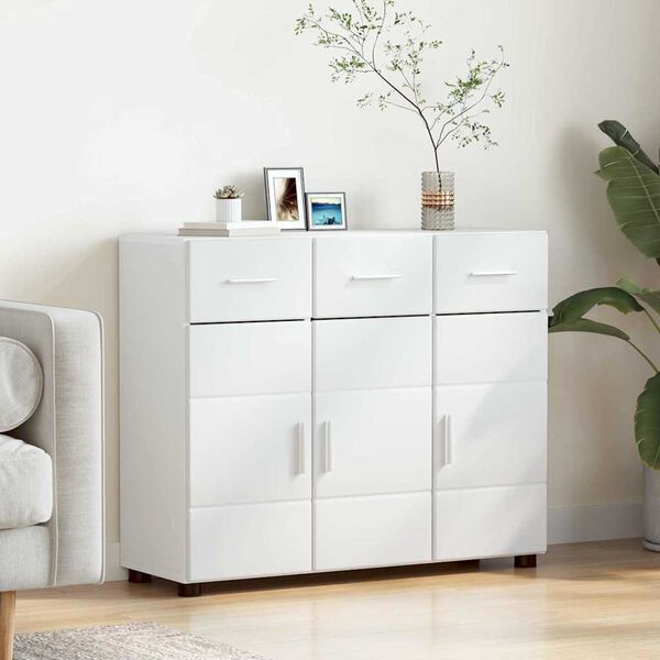 vidaXL Credenza con porta Bianco 88,5 x 30,5 x 73 cm Legno multistrato