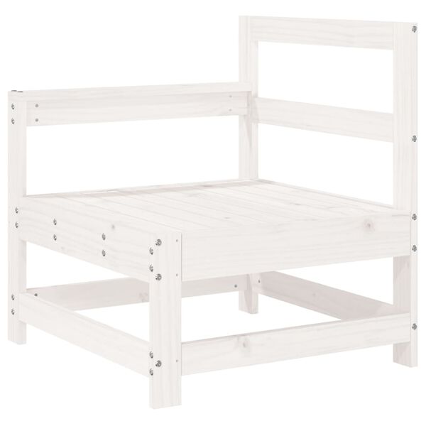 vidaXL Set Salotto da Giardino 5 pz Bianco in Legno Massello di Pino