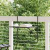 vidaXL Tavolo da Balcone Nero 60x40 cm in Acciaio