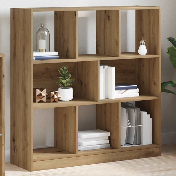 vidaXL Libreria Rovere Artigianale 97,5x29,5x100 cm Legno Multistrato