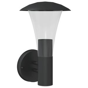 vidaXL Applique da Esterno Nera in Acciaio Inossidabile