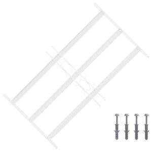 vidaXL Griglia di Sicurezza per Finestra con 3 Traversine 43-74 cm