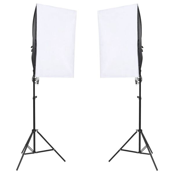 vidaXL Kit per Studio Fotografico con Set di Luci e Fondale
